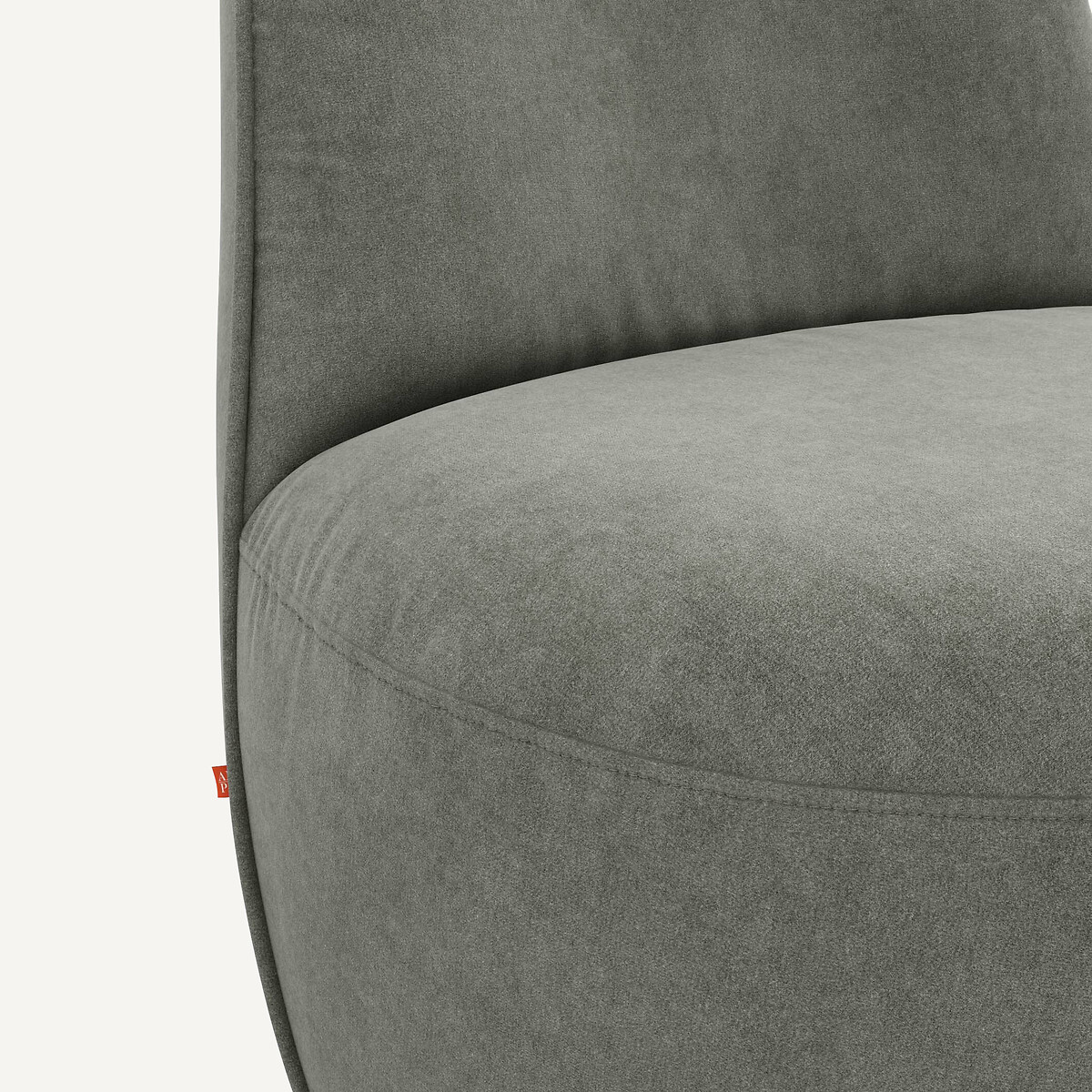 AM.PM<br>Draaifauteuil em fluweel lavado com pedra, Rosebury