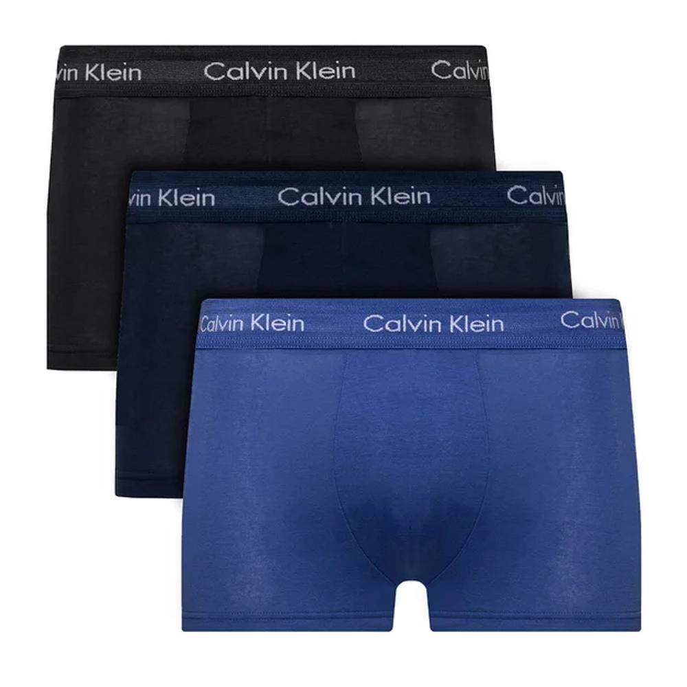 Calvin Klein Jeans X3 Boxers Marine Homme Calvin Klein Low Rise Trunk