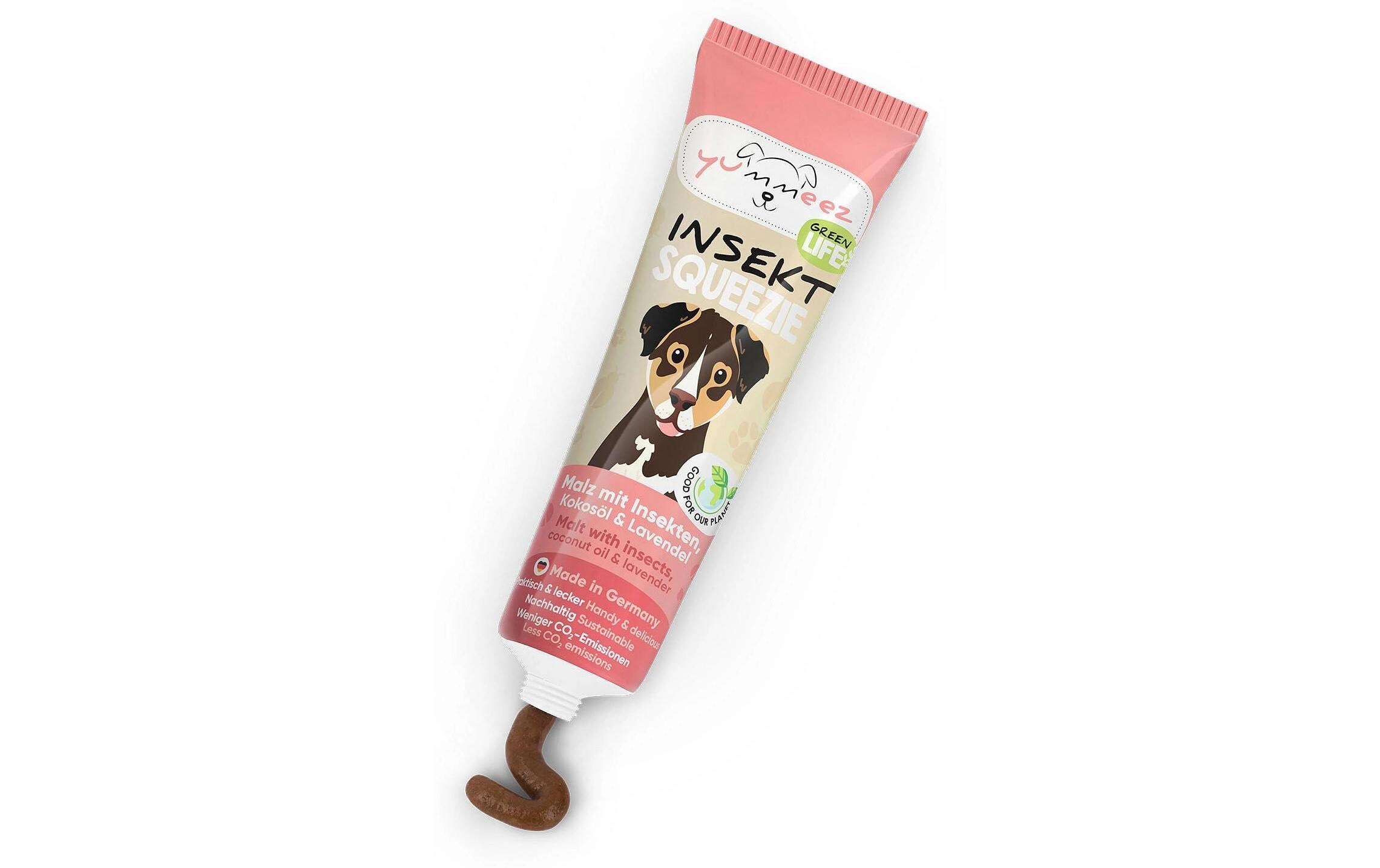 Hunde-Nahrungsergänzung Squeezie Insekt 100g 100 gHundefutter