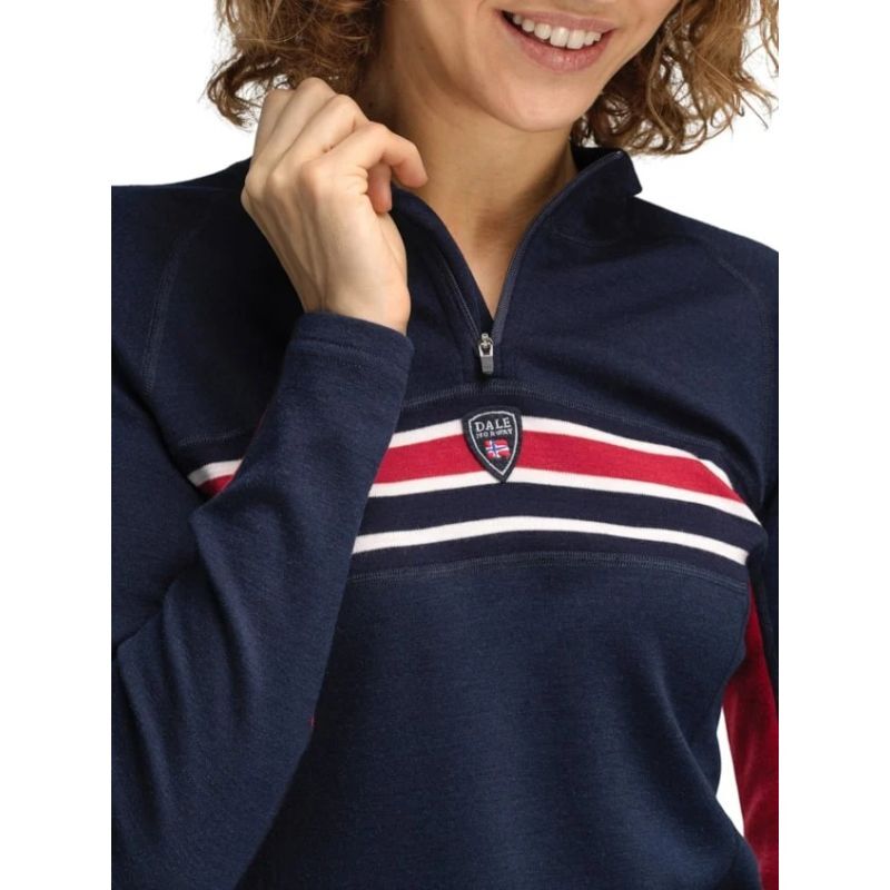 Aksla Baselayer Half zip - Pull en laine mérinos femme