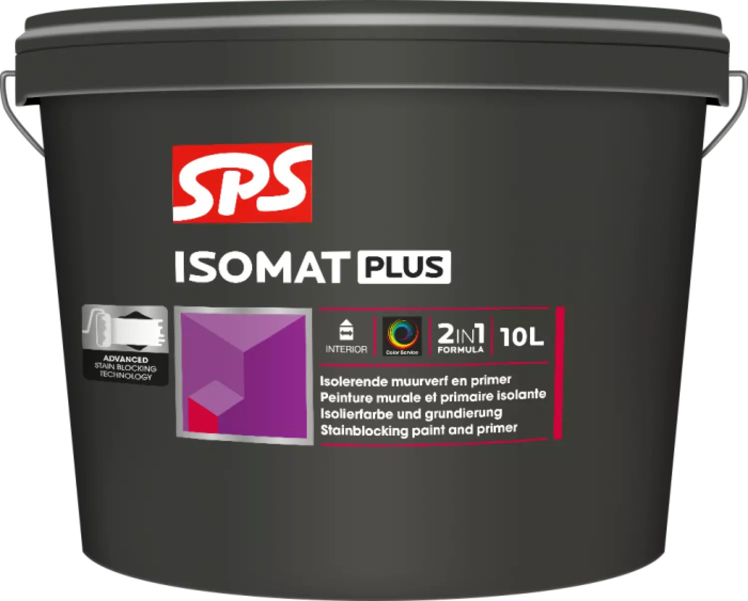 SPS Isomat Plus Muurverf en Primer - op kleur gemengd - 4L