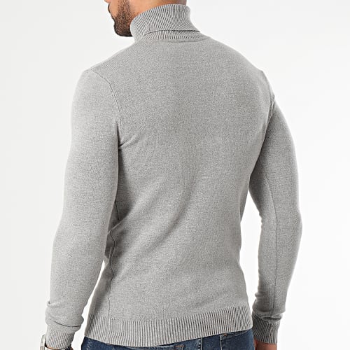 Lot De 2 Pulls Col Roulé Gris Blanc