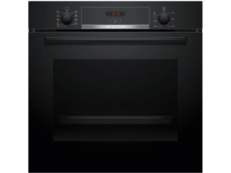 Bosch Serie | 4 HBA514BB3 - Ovn - til indbygning - niche - bredde: 56 cm - dybde: 55 cm - højde: 58.5 cm - med selv-rengøring - Klasse A  - sort