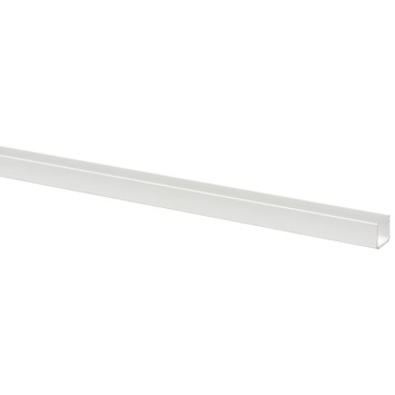 U-profiel kunststof wit 10x13 mm 260 cm