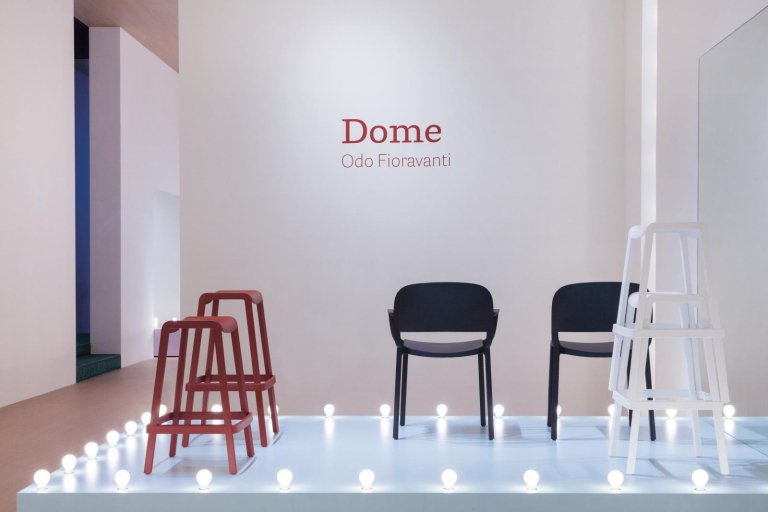 Pedrali Dome barkruk H76 wit