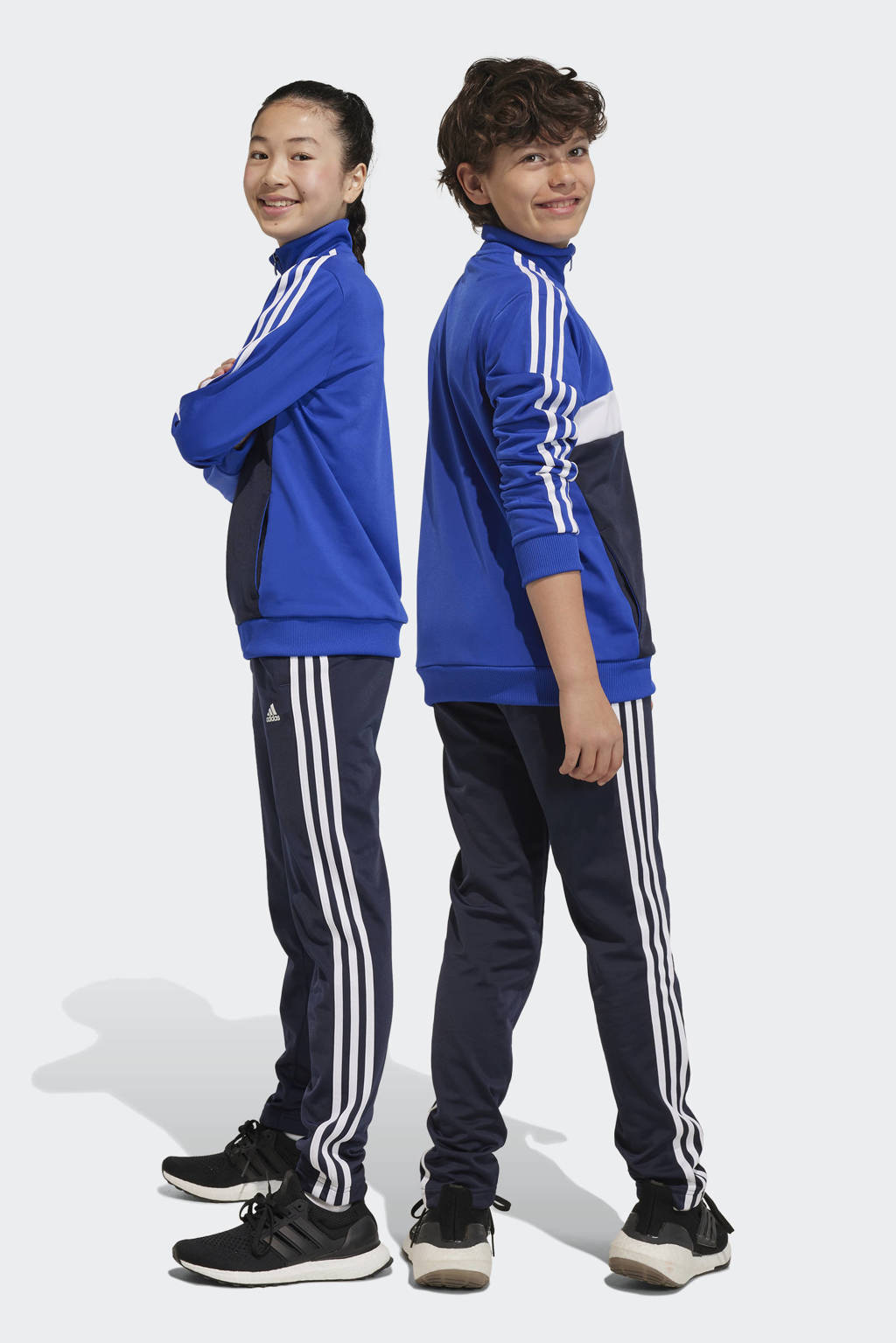 adidas trainingspak Tiberio kobaltblauw/zwart