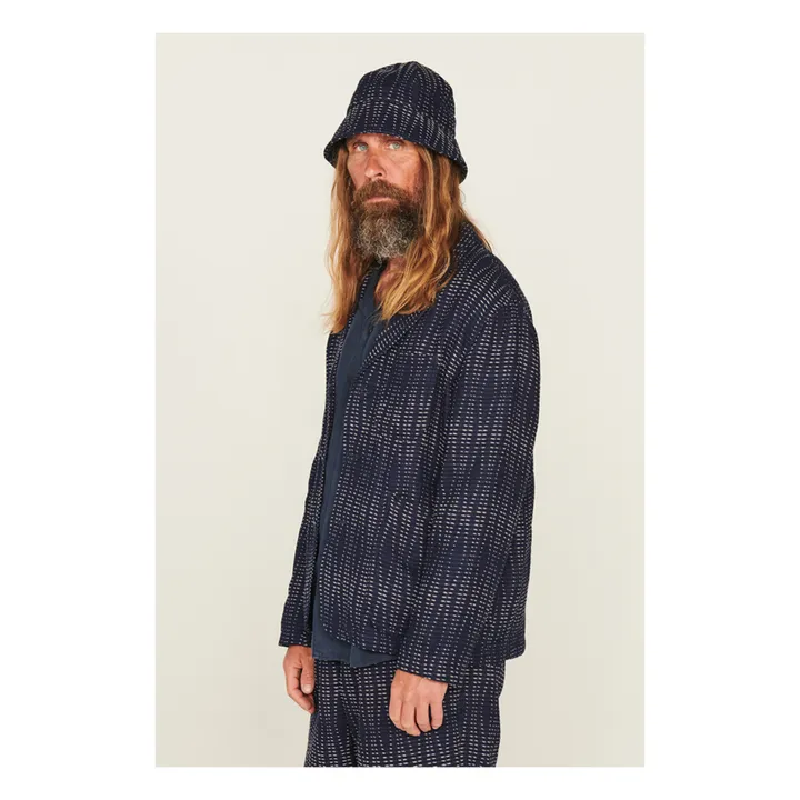 YMC Veste Scuttlers Laine et Coton | Bleu indigo