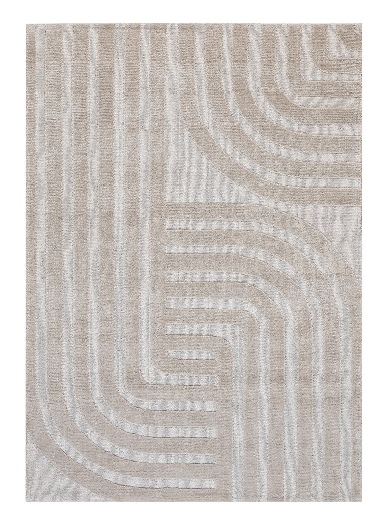 Misato gulvteppe 160x230 Offwhite mikro polyester, maskinvevet