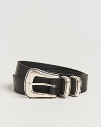 Nudie Jeans Western Silver Belt Dark Brown