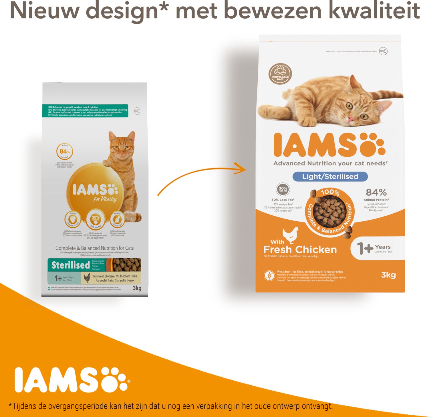IAMS for Vitality verse kip sterilised 3 kg