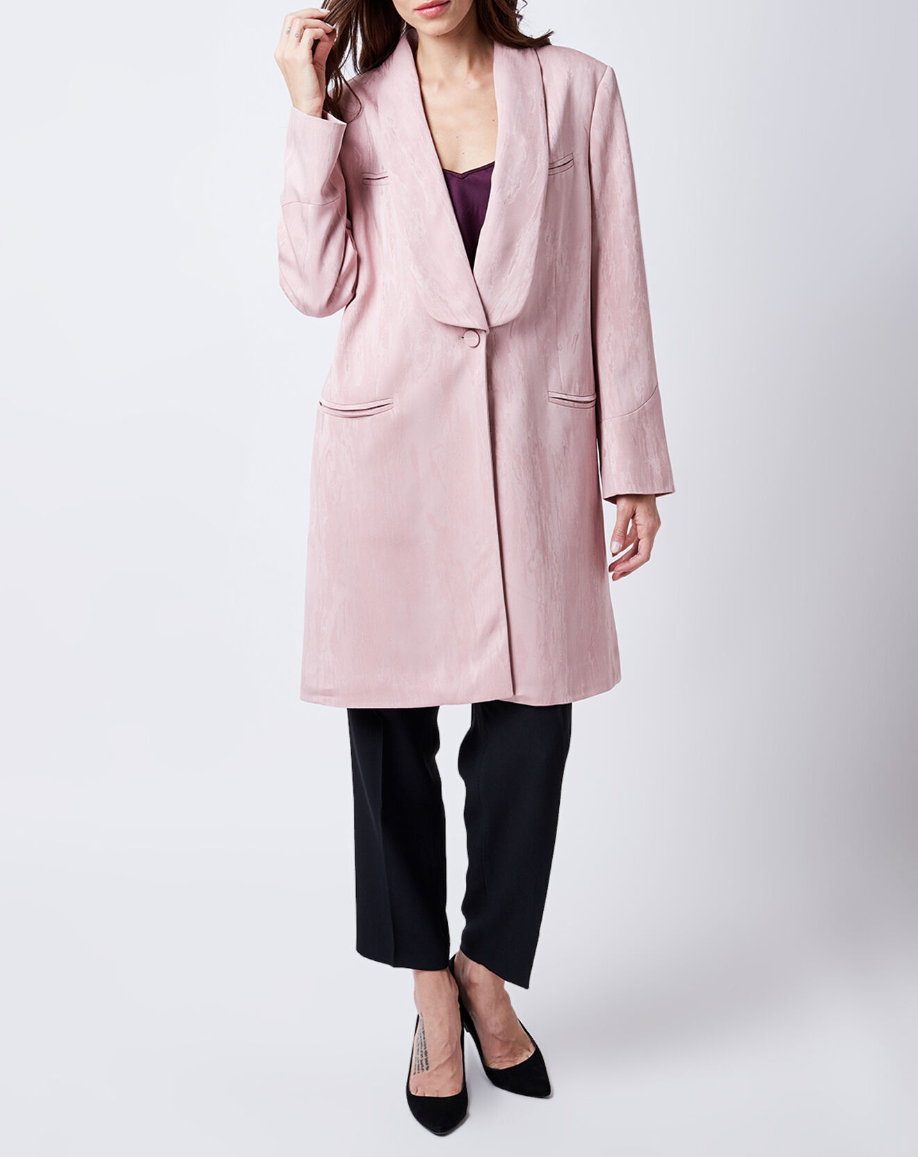 John Galliano Veste imprimée rose