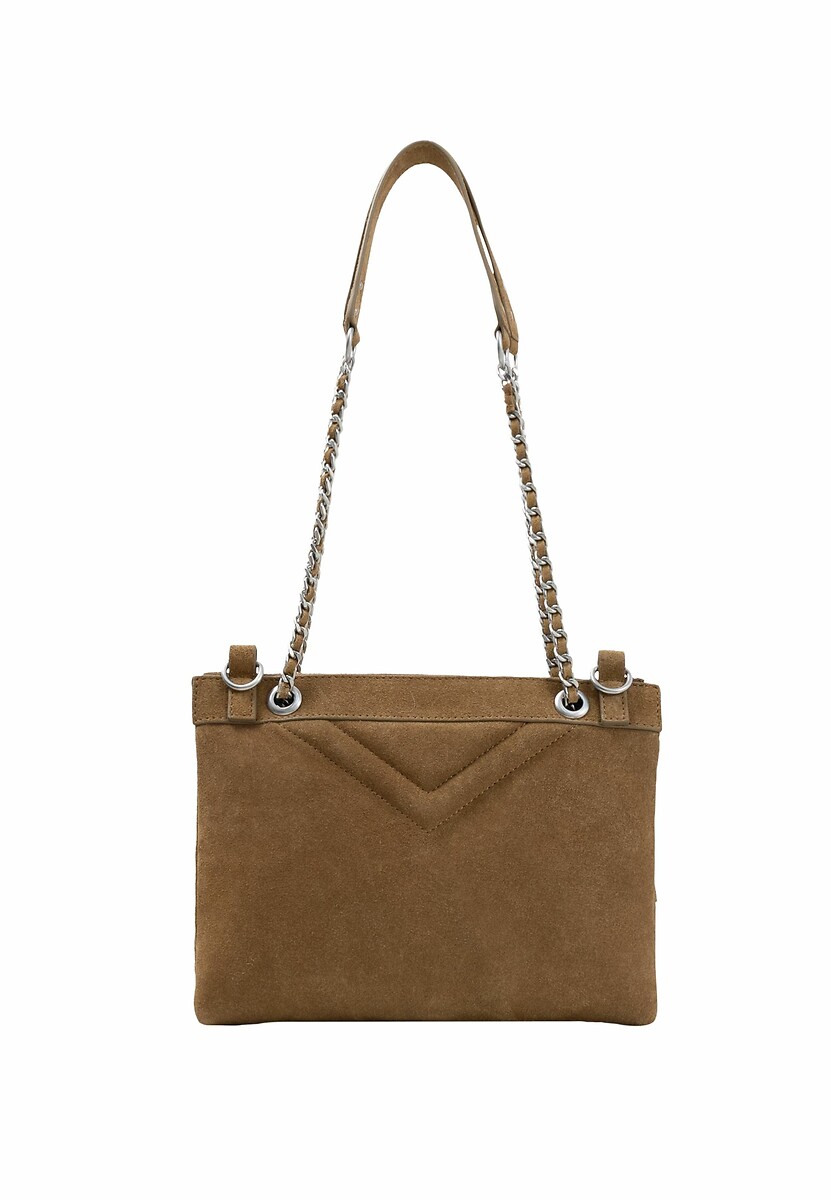 Bolsa de ombro de couro IKKS 1440, REPÓRTER