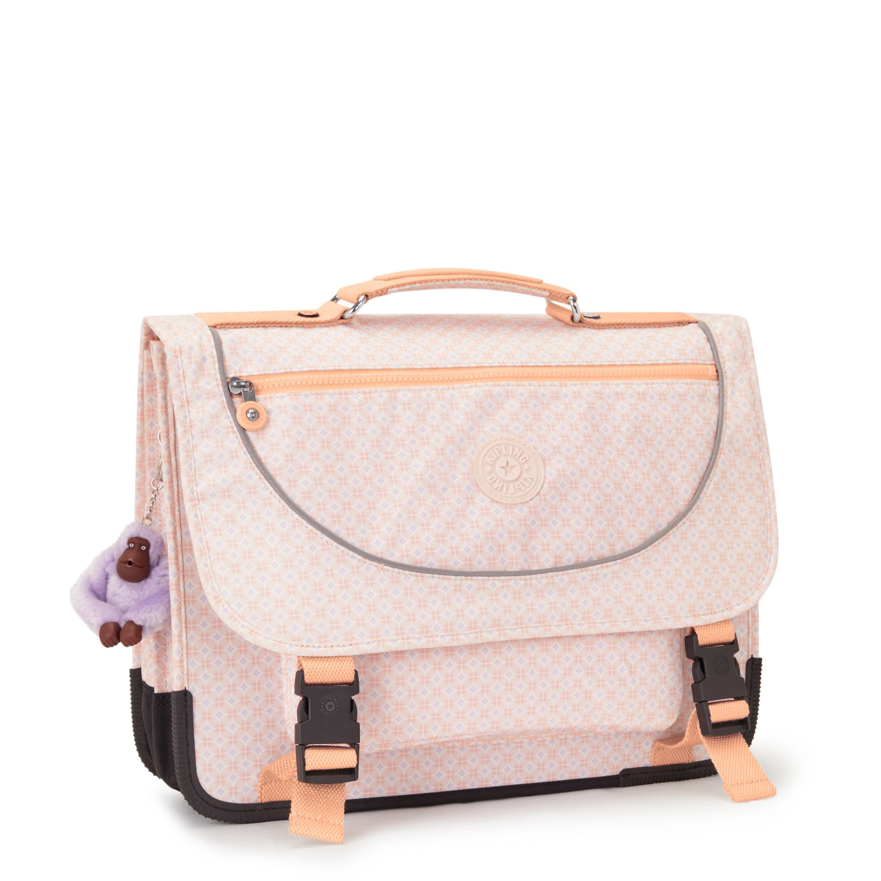 PREPPY Sac D’école Medium Avec Housse Contre La Pluie Fluo - Girly Tile Prt