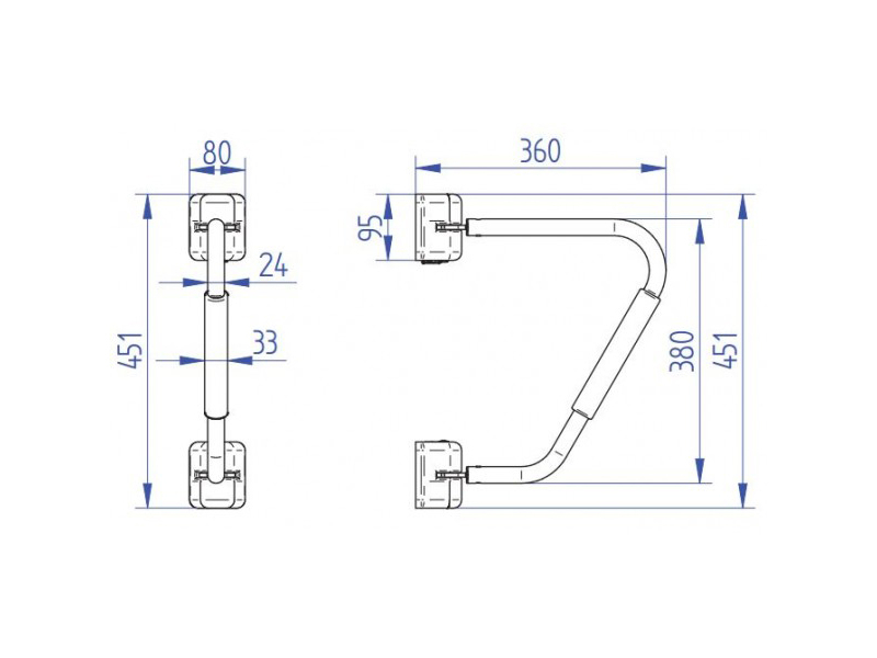 Thule Security Handrail deurhendel
