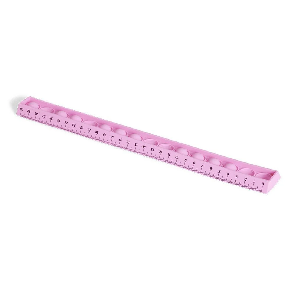 Règle pop it rose L30cm