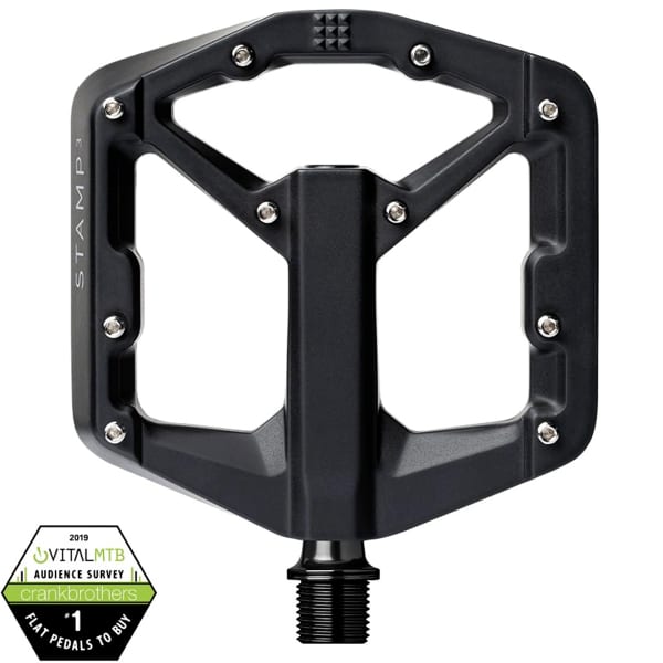 Pédale VTT CRANKBROTHERS STAMP 3 MAGNESIUM SMALL BLACK MAGNÉSIUM
