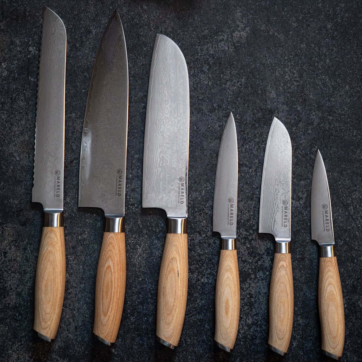 Knivsett Akio med 6 kniver