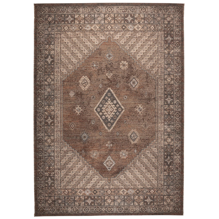 Dutchbone Devon vloerkleed 170x240 earthy brown