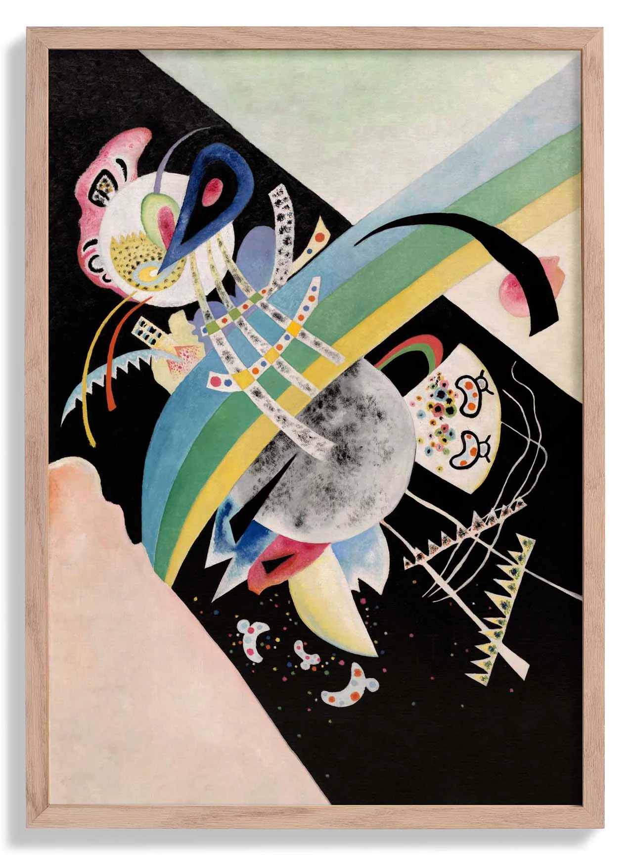 Kreise auf Schwarz von Wassily Kandinsky