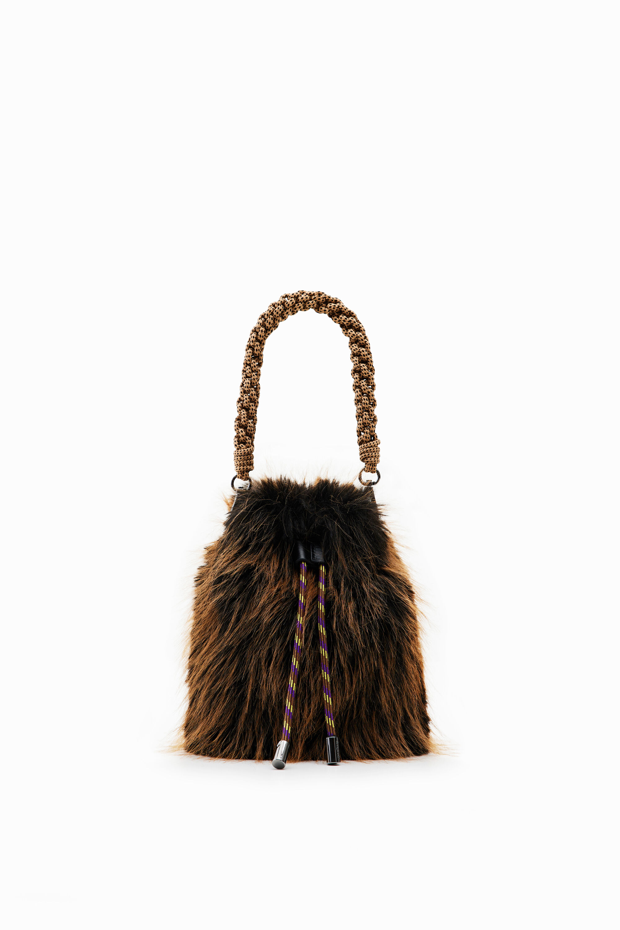 Bolso bucket pequeño pelo