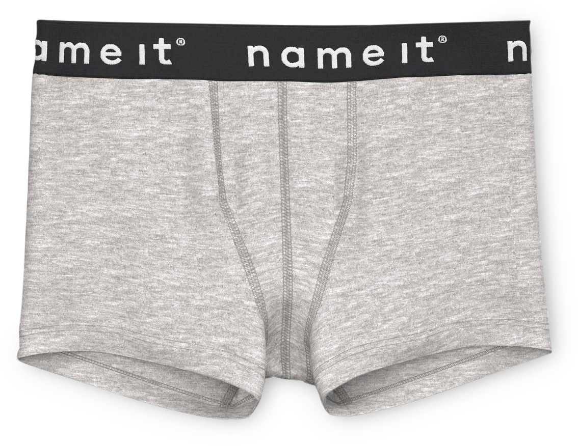 Name It Boxer »NKMBOXER für Jungen mit Stretchbund und bequemem Sitz«, 3 Stk. eng, Jersey, Logoschriftzug, angesetztes Bündchen