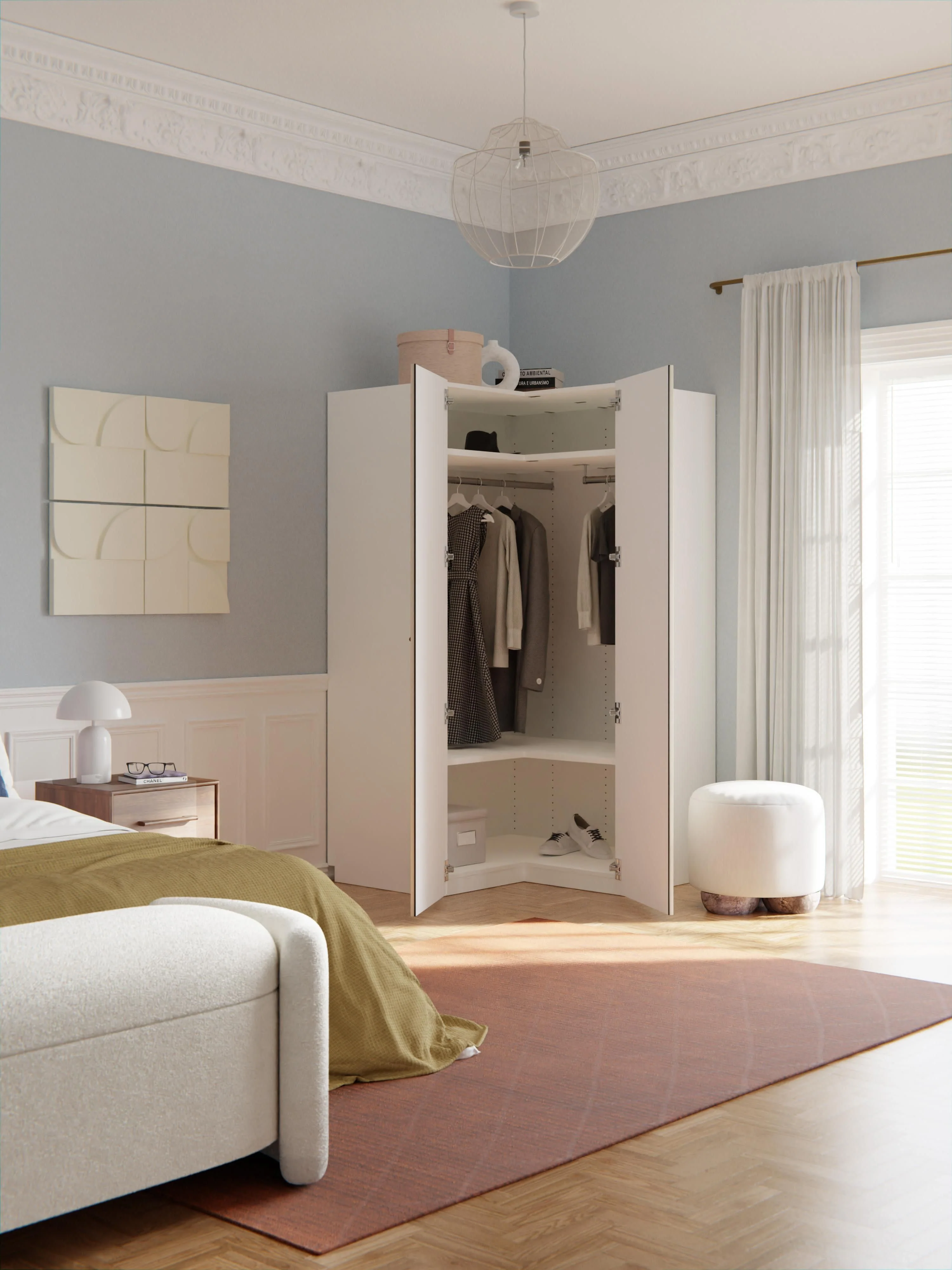 Modulaire hoekkast Charlotte, 115 cm breed