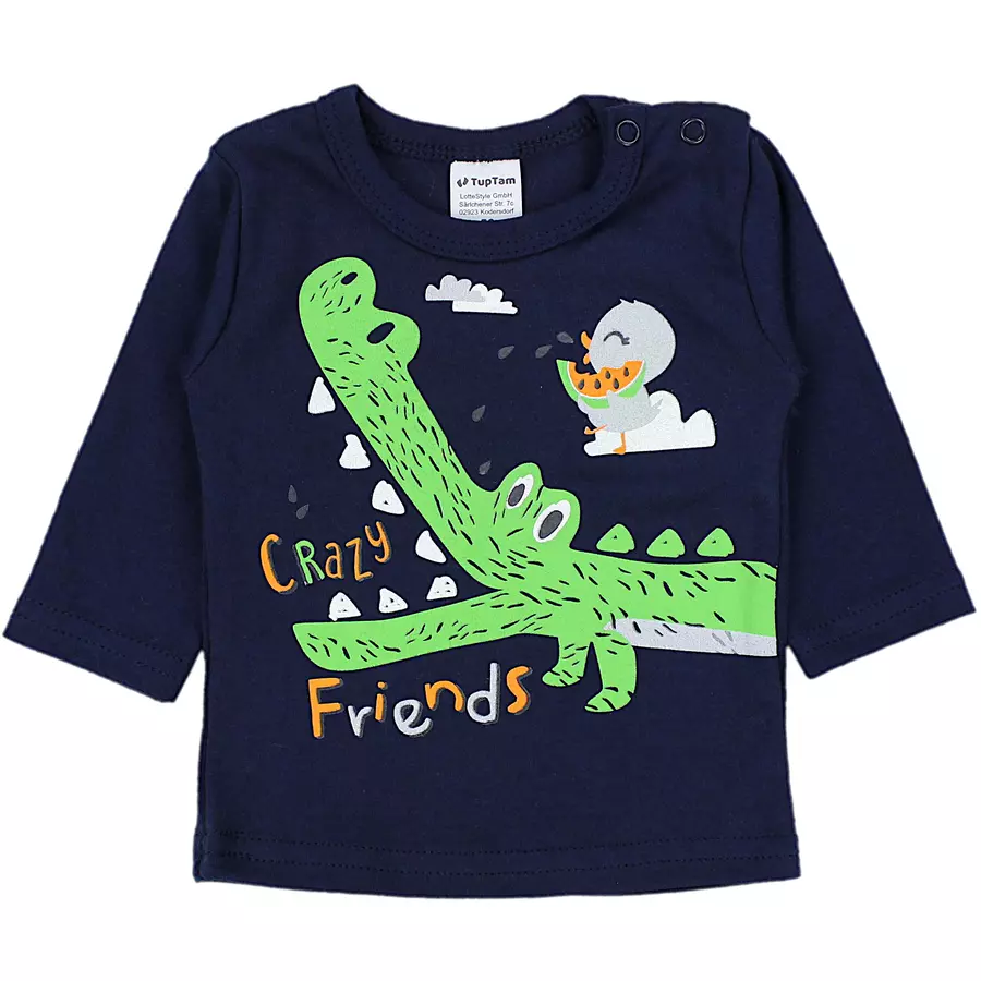 TupTam Baby Jungen Langarmshirt 5er Set blaugelb