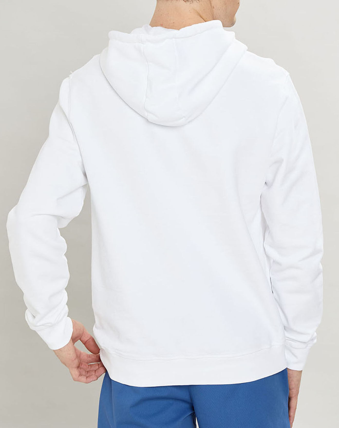 Hackett London Sweat à capuche brodé blanc