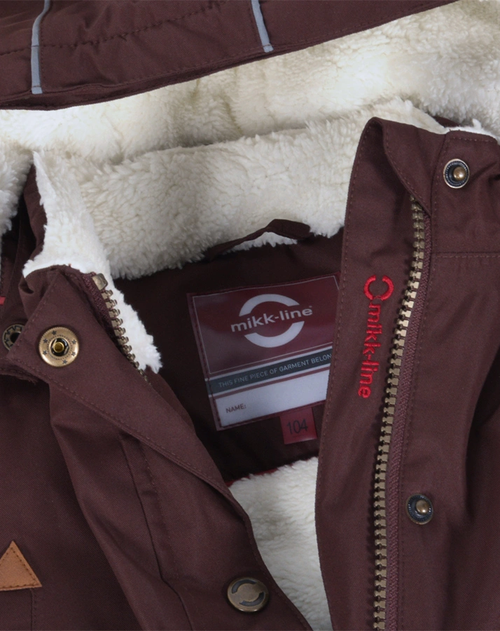Winter-Parka TWILL G in puce brown