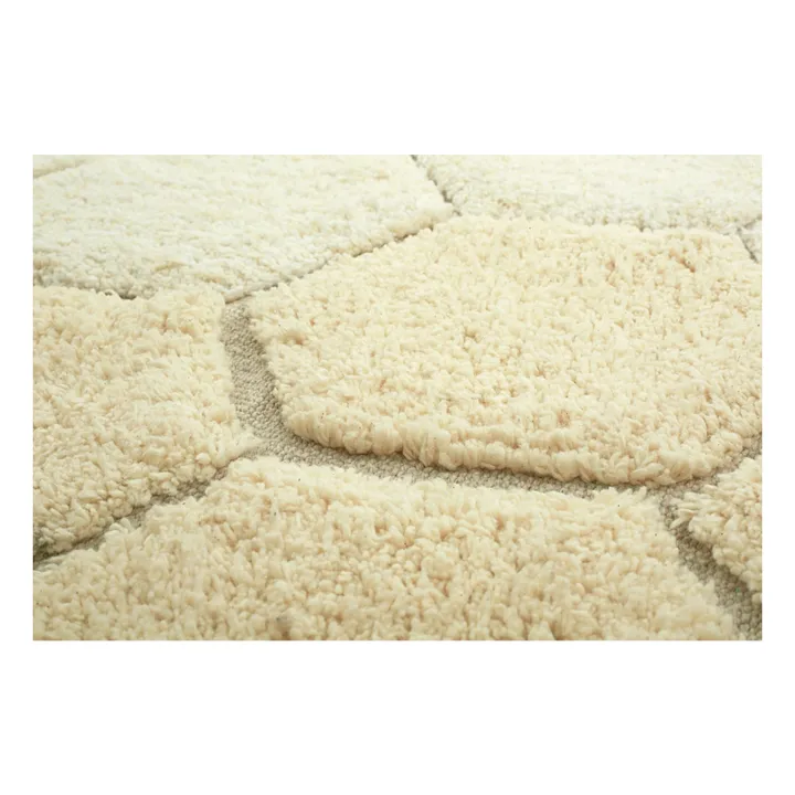 Lorena Canals Tapis rond Honeycomb | Golden sand