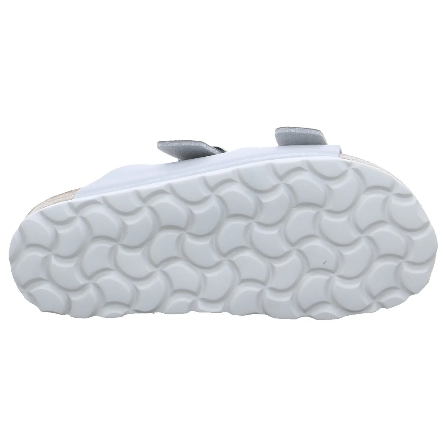 BIOLife Kinder-Pantolette Offwhite Lederimitat  Mädchen