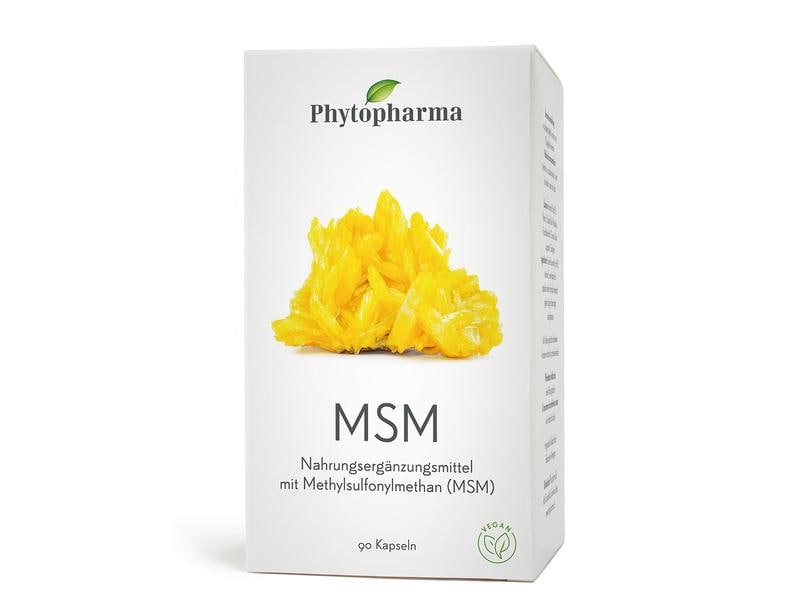 Phytopharma MSM 90 Kapseln Vegane Nahrungsergänzung mit Methylsulfonylmethan