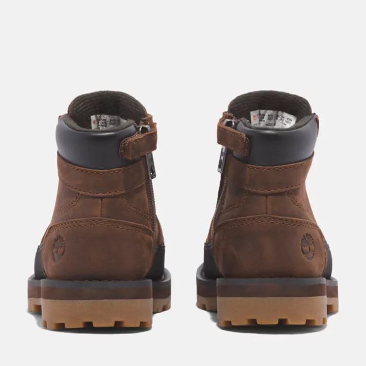 Bota infantil Courma Kid para bebês na cor marrom escuro