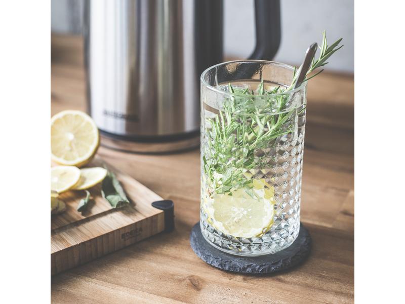 Gastroback Wasserkocher Mini 1 l, Silber Edelstahl Wasserkocher