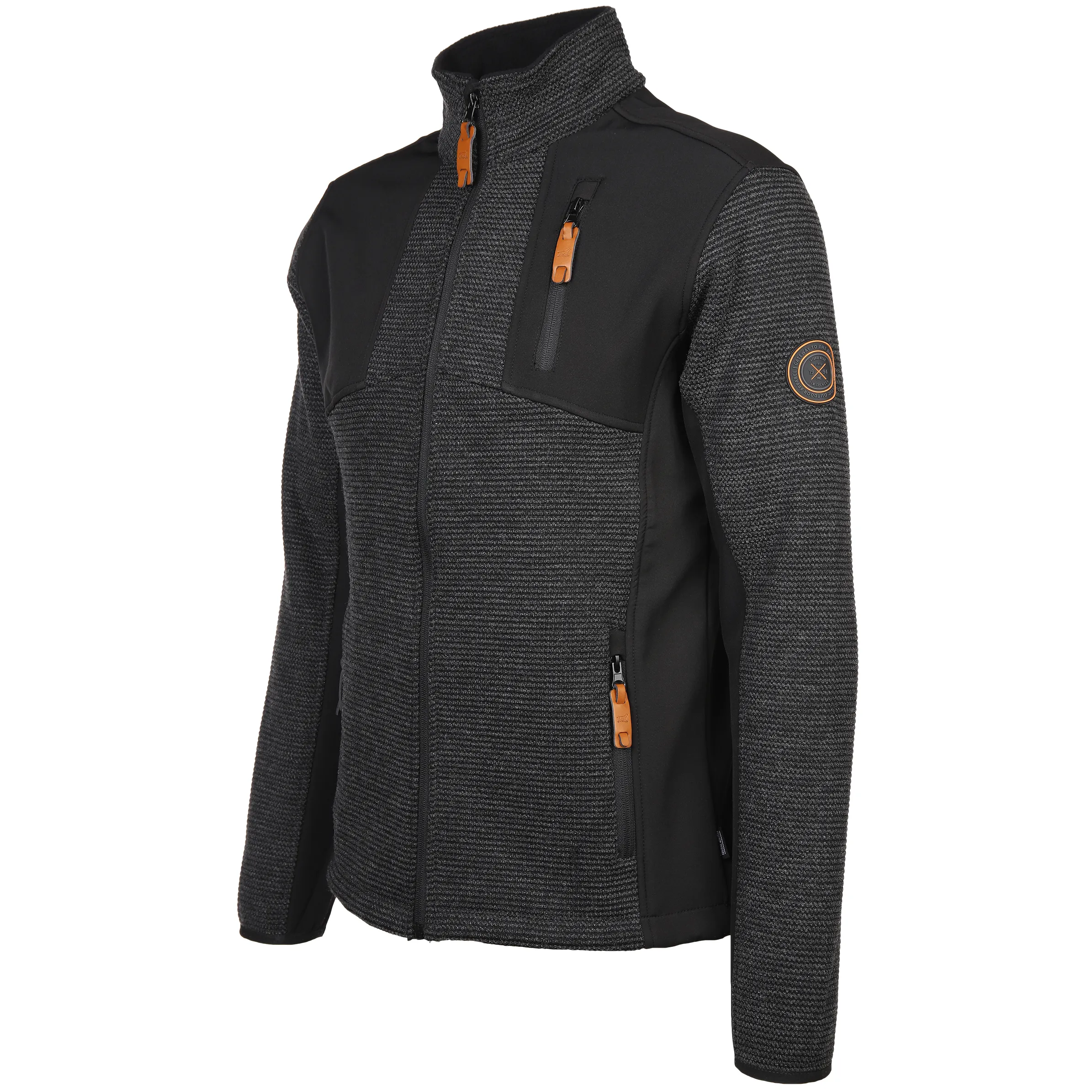 Herren Strickfleece Jacke