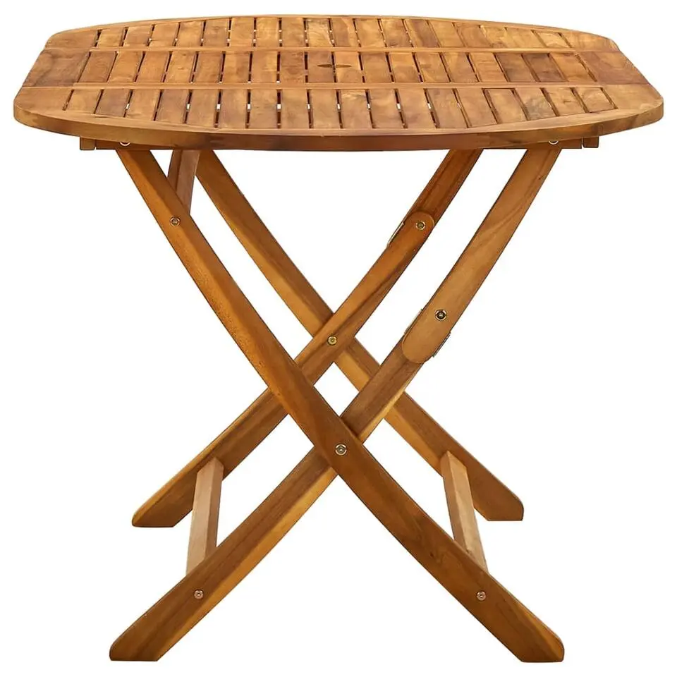vidaXL - Tuintafel inklapbaar - Bruin - Massief acaciahout - 160 x 85 x 75 cm