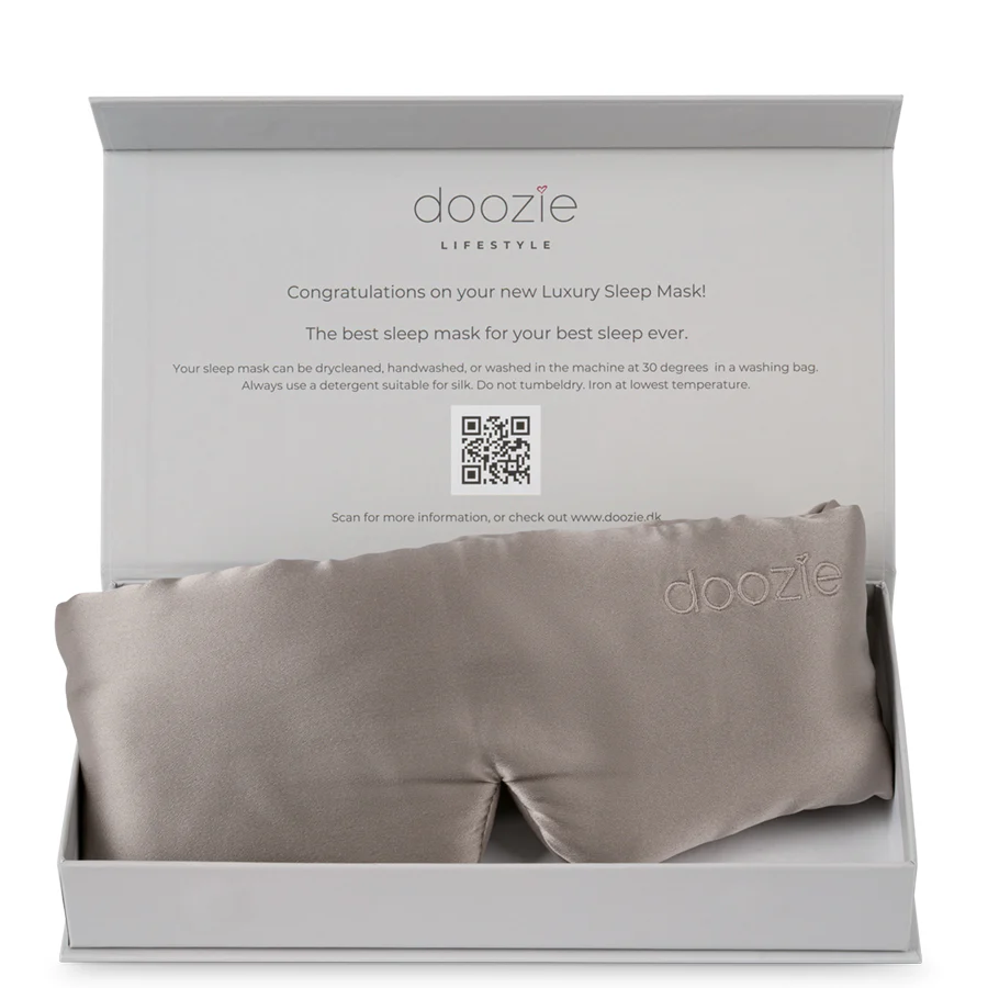 Doozie  Luxury sovemaske - Pearl Grey