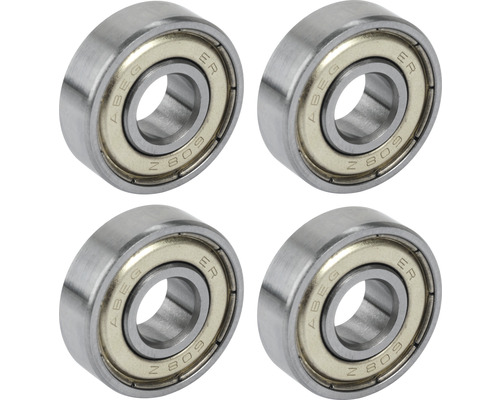Tarrox kogellager 608-ZZ 8 mm lagerzitting 22 x 7 mm PK10x4