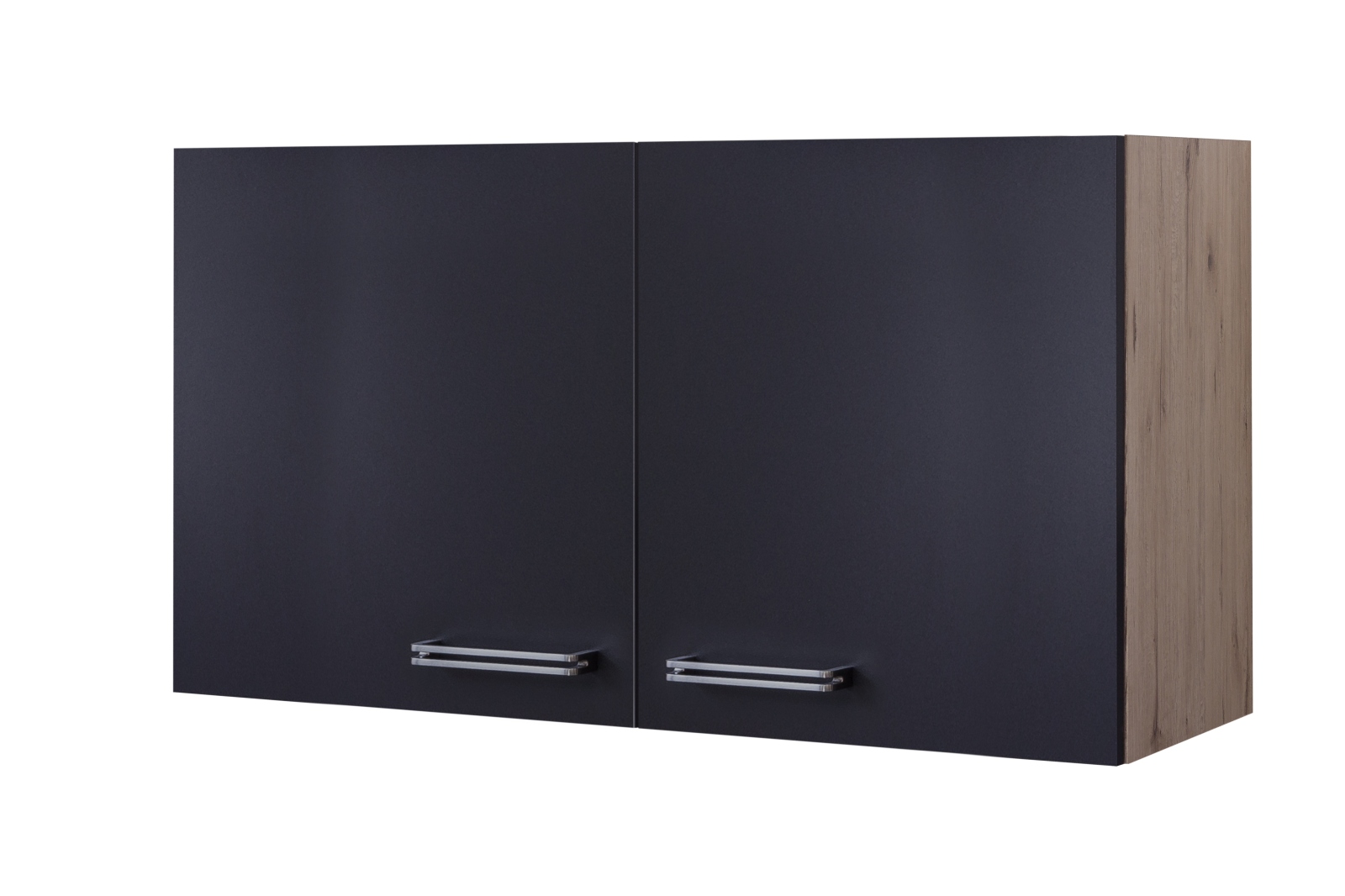 Oberschrank RISENTO - anthrazit - San Remo Eiche - 100 cm