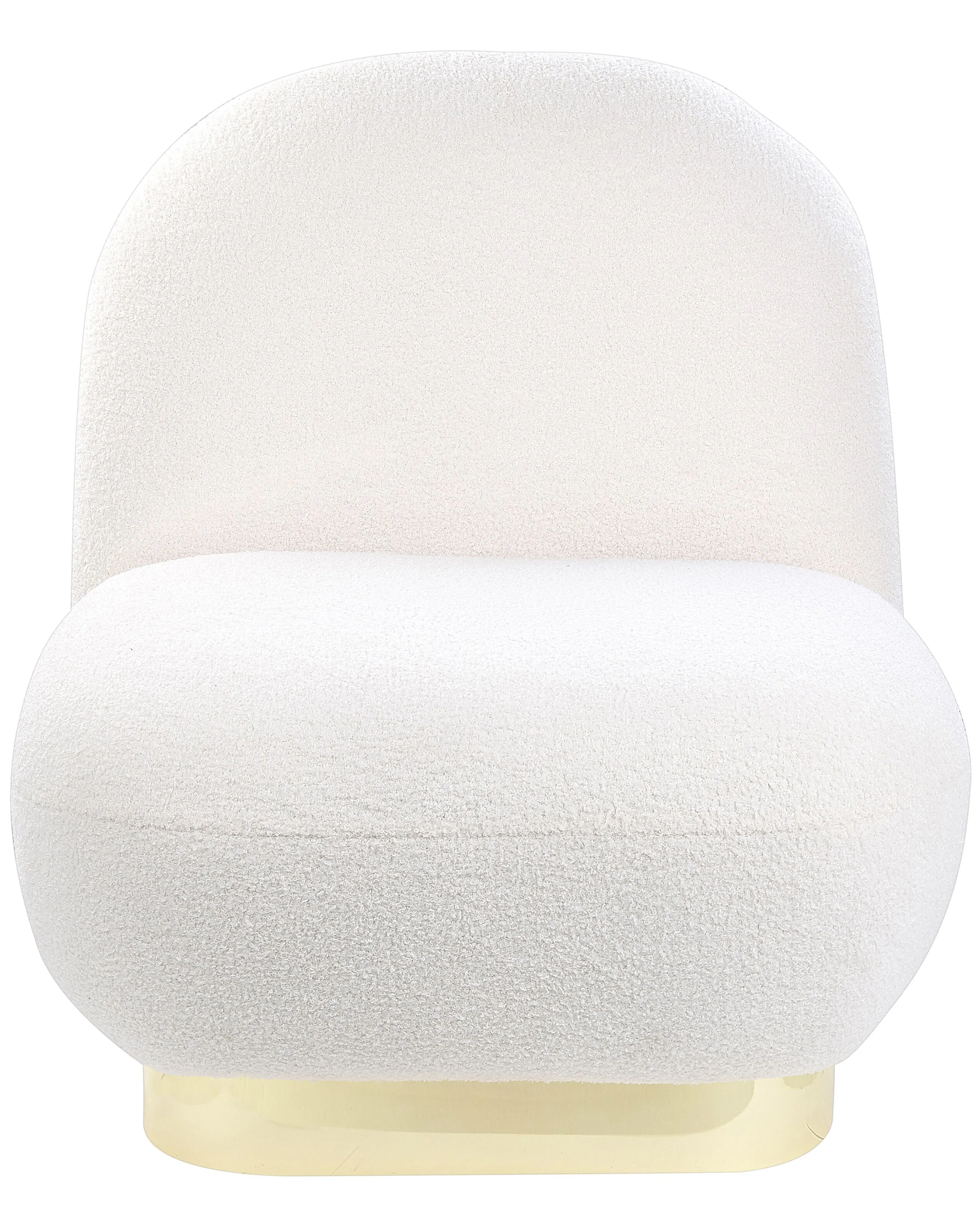 Fauteuil LOVIISA Bouclé Wit