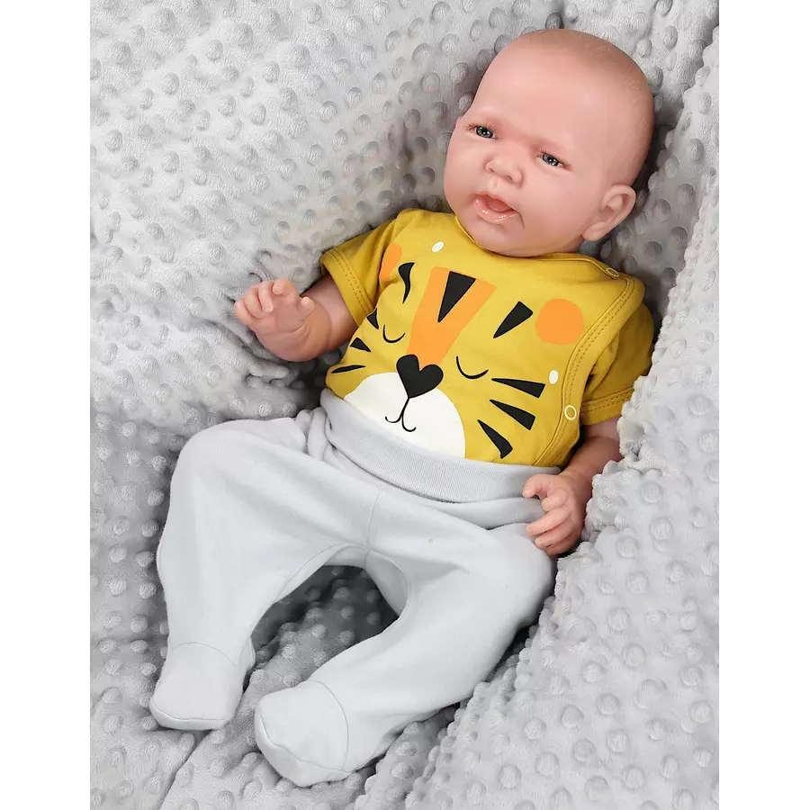 TupTam Baby Jungen Kurzarm Wickelbody 5er Set blaugelb