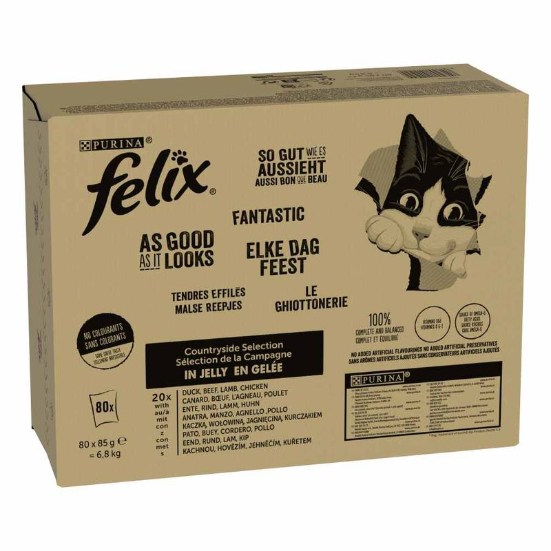 Jumbopack Felix Tendres Effilés 80 x 85 g