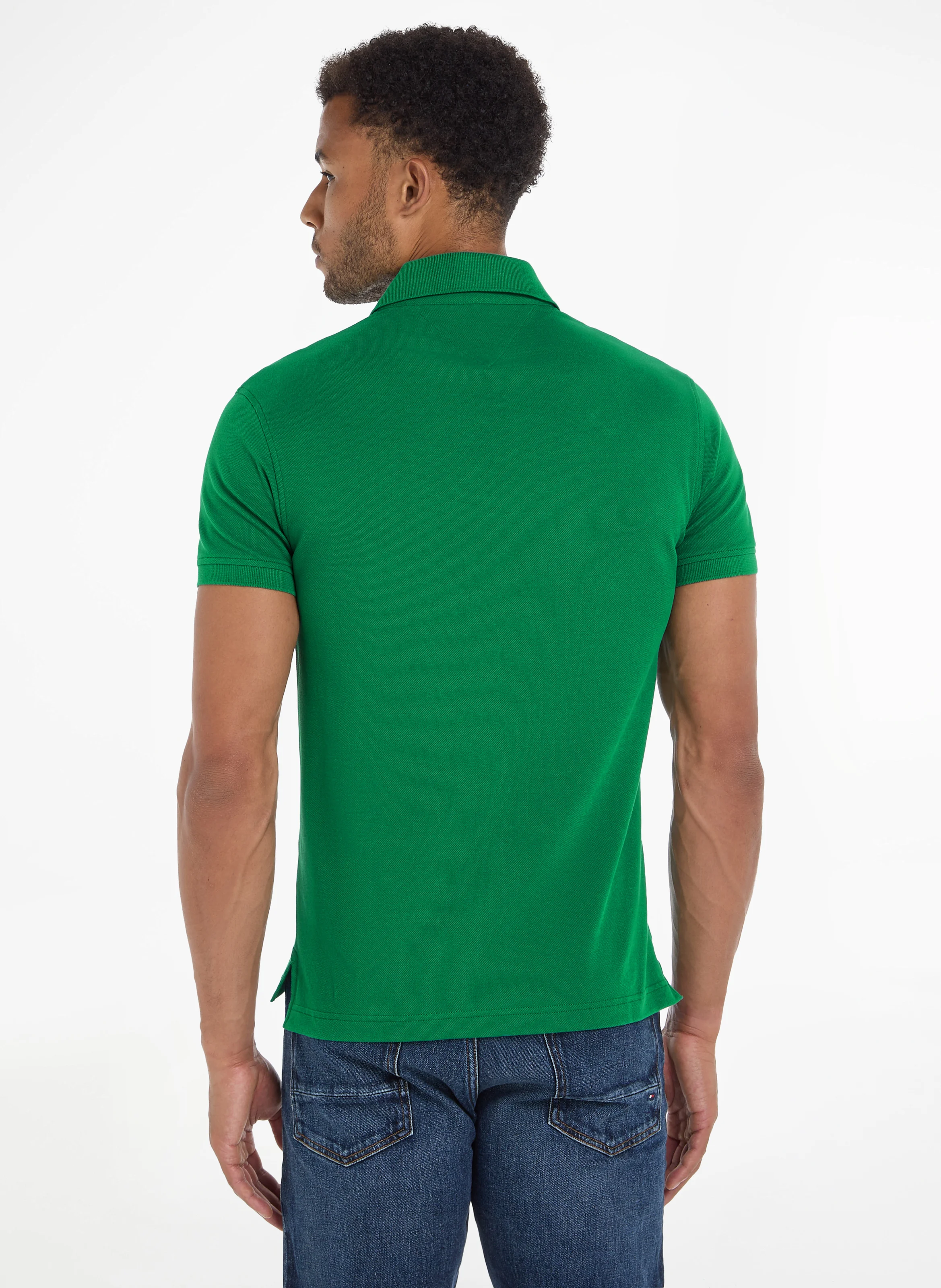 Polo slim-fit en coton bio | Vert