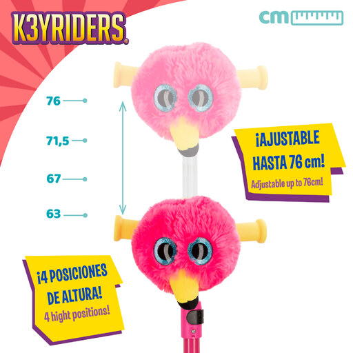 Patinete de 3 rodas K3yriders Flamingo