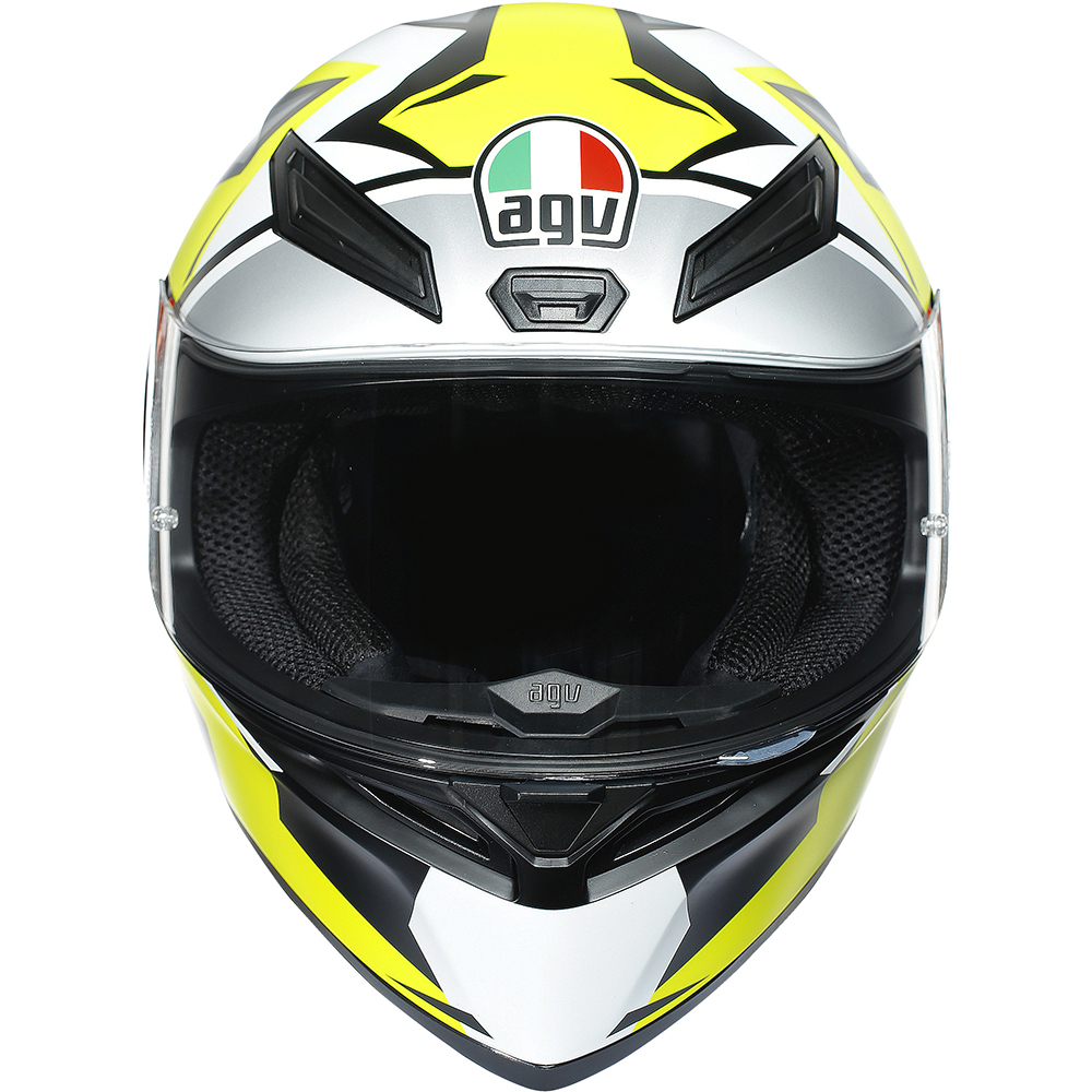 AGV - Casque K1 Mir 2018 Gris / Jaune / Noir / Blanc