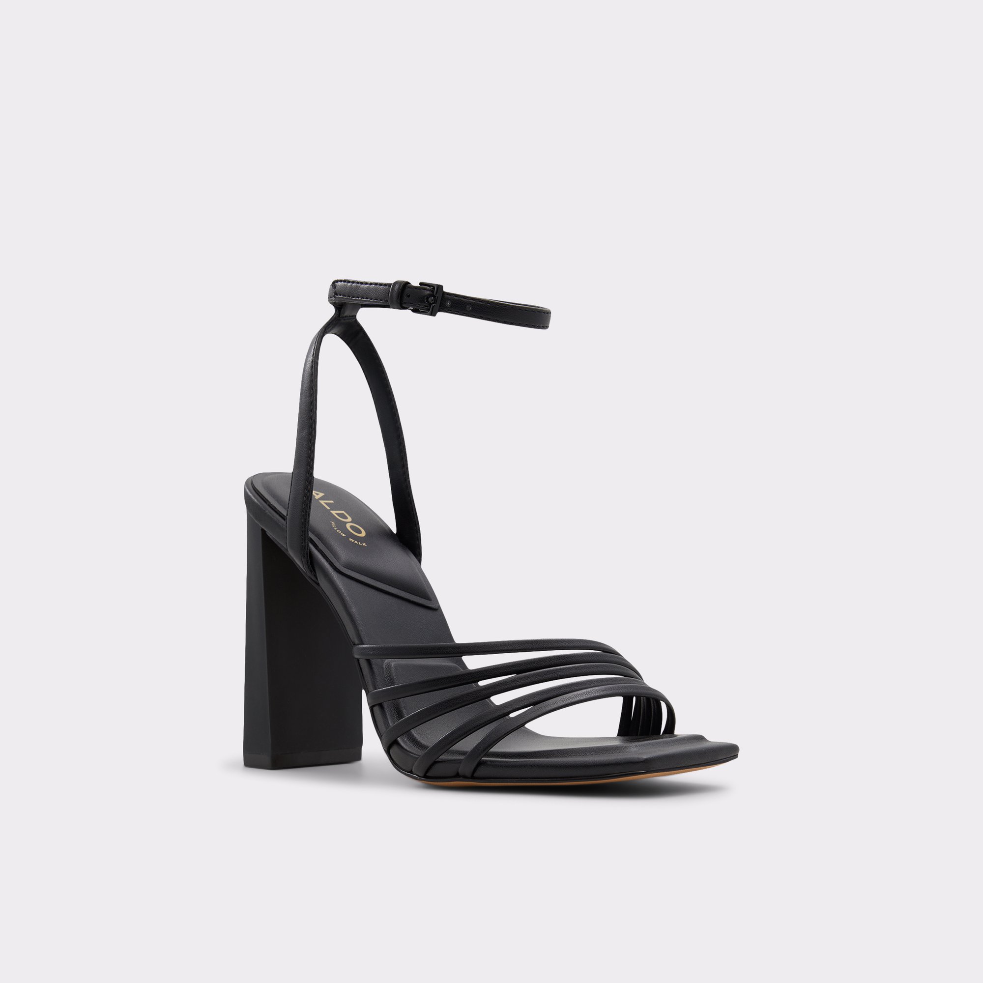 Estela Black Women Strappy Sandals