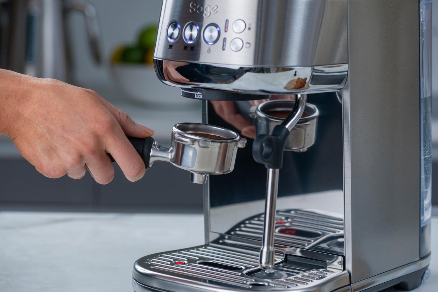Sage  The Bambino Plus espressomaskine - Brushed Stainless Steel