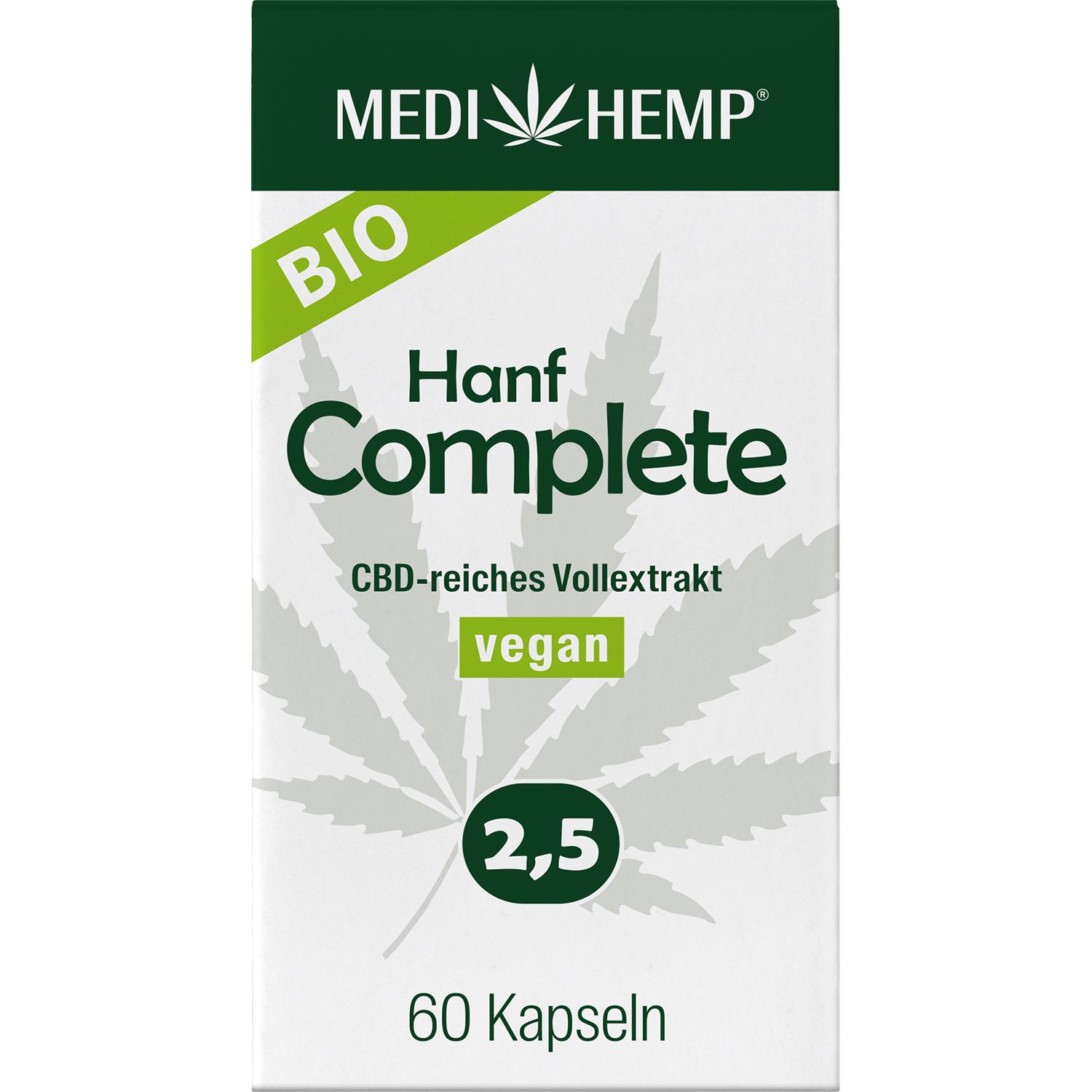 MEDIHEMP Bio Hanf Complete Kapseln 2,5% CBD