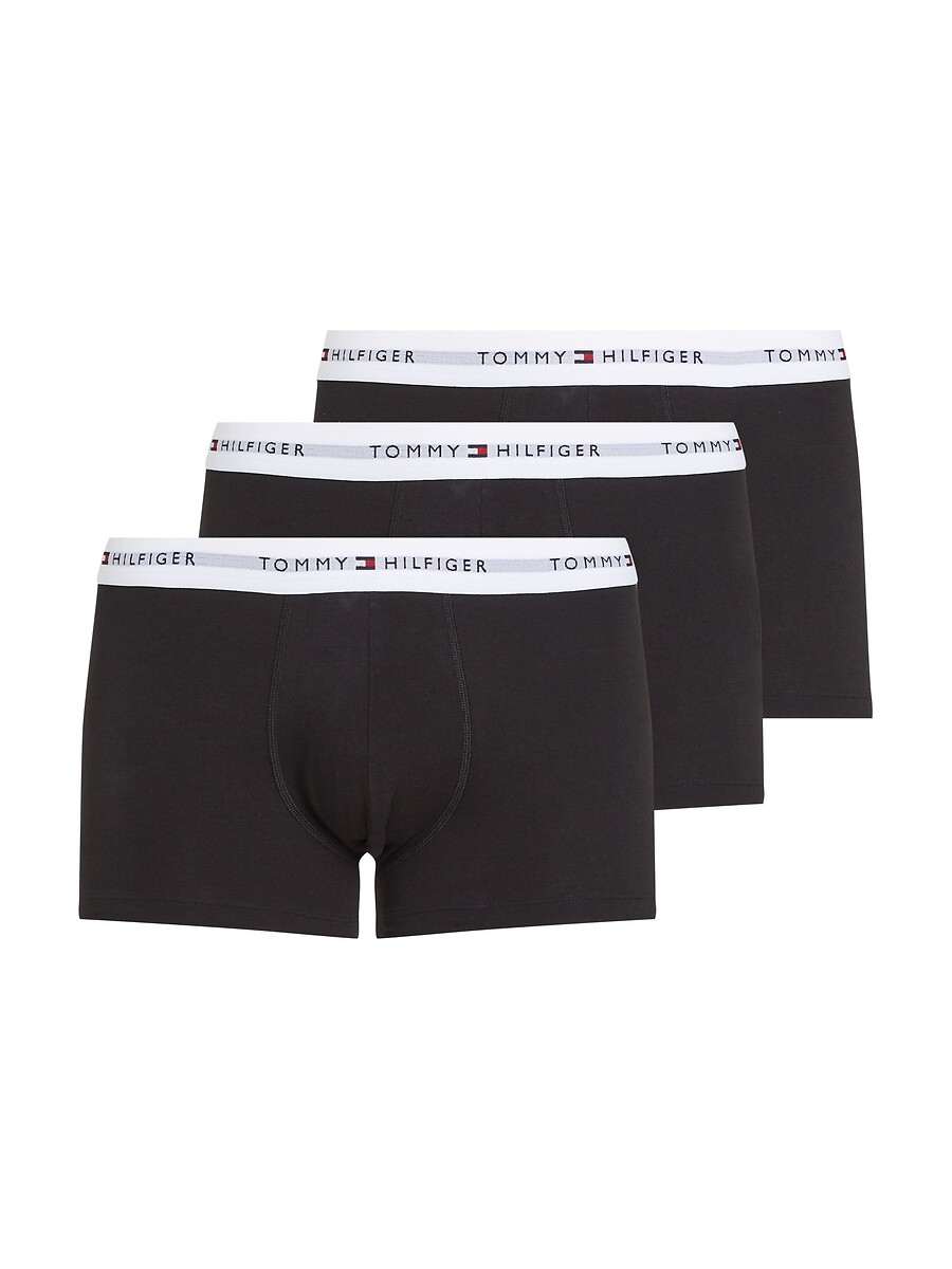 TOMMY HILFIGER<br>Conjunto de 3 cuecas boxer lisas