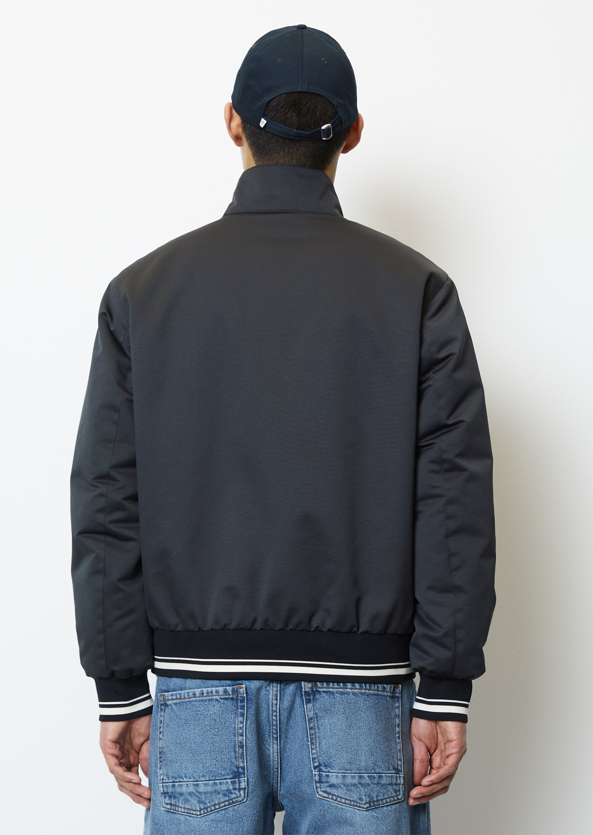 Blouson-Jacke regular mit Biker-Kragen